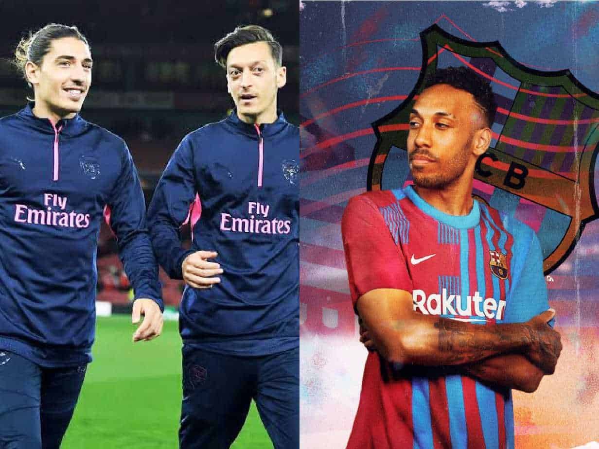 Hector Bellerin & Mesut Ozil’s Reaction To Aubameyang Leaving Arsenal